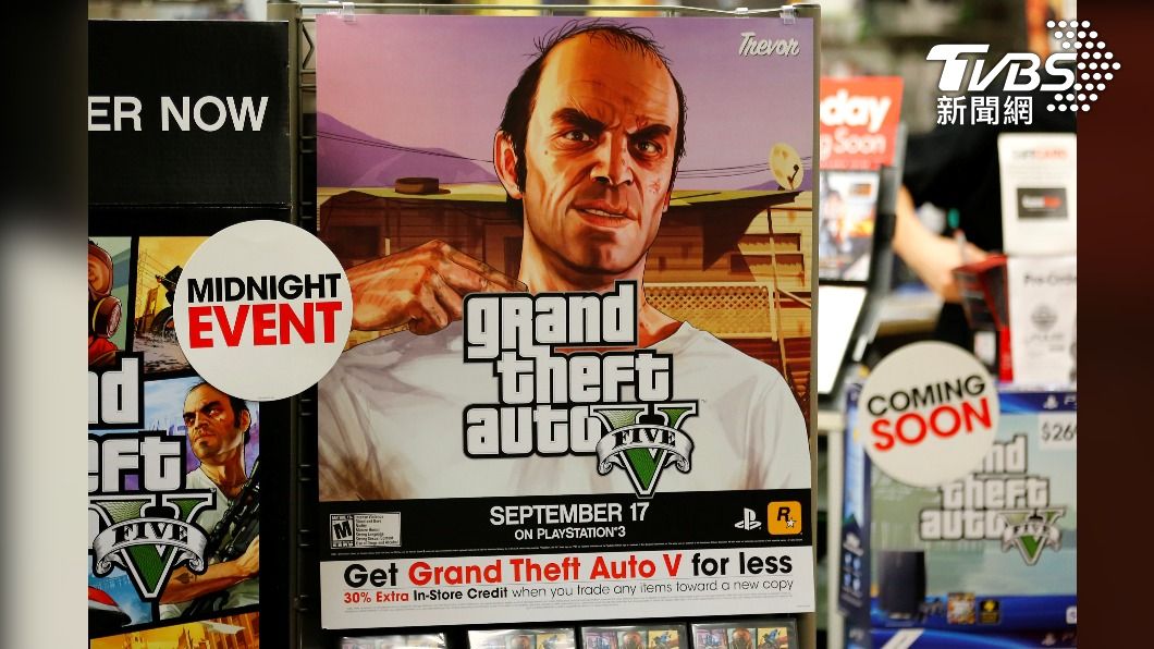 《GTA5》是少數能橫跨三個主機世代的遊戲。（圖／達志影像路透社）