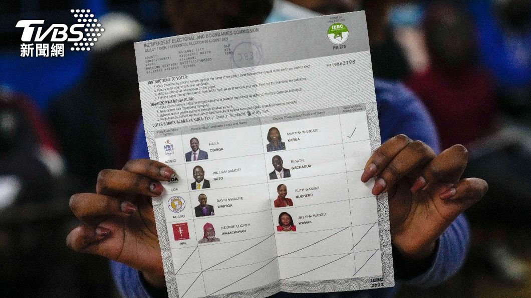 肯亞總統選舉投票。（圖／達志影像美聯社）