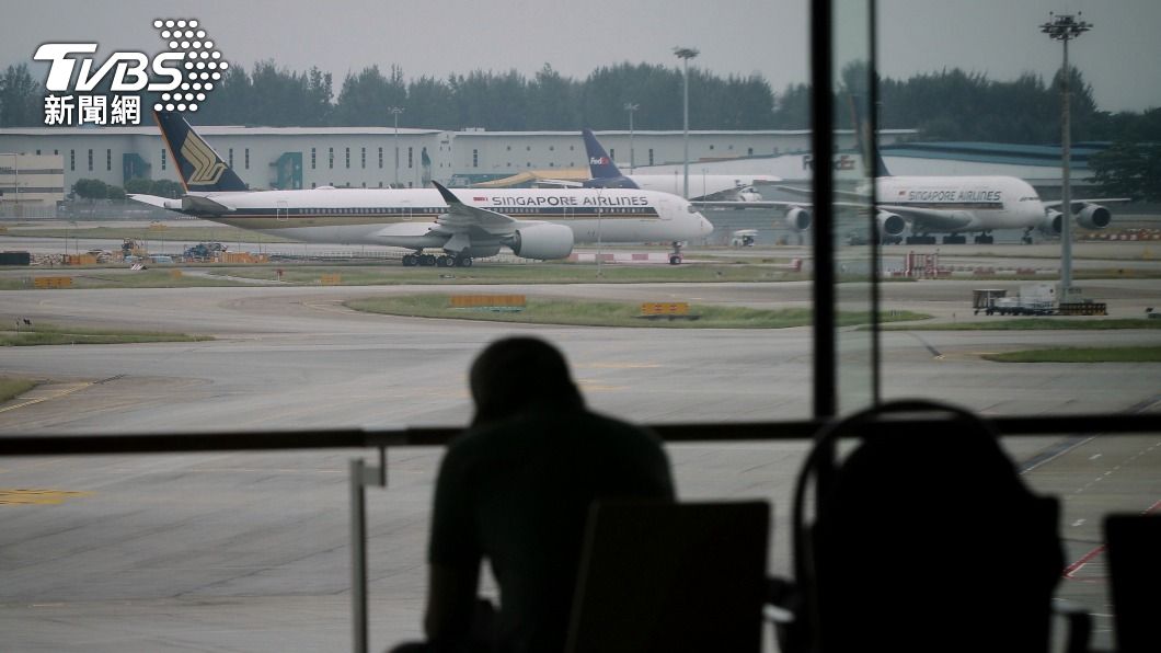 新加坡樟宜機場超越香港，成為2022年第二季亞太最忙碌機場。（圖/達志影像美聯社）