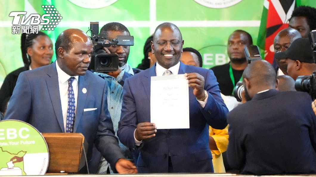肯亞現任副總統魯托贏得總統大選。（圖／達志影像美聯社）