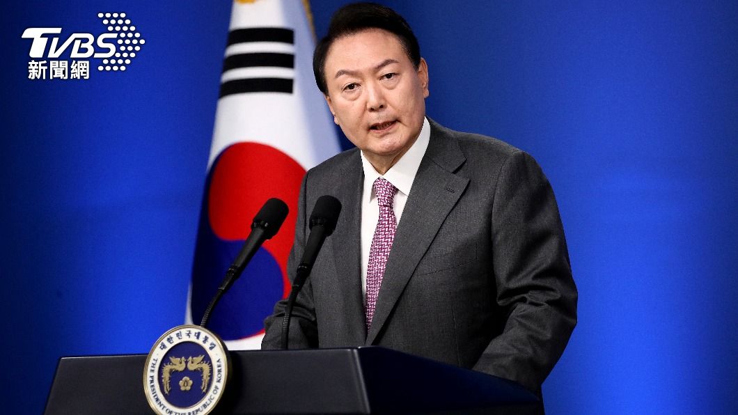 南韓總統尹錫悅今日發表就職百日演說。（圖／達志影像路透社）