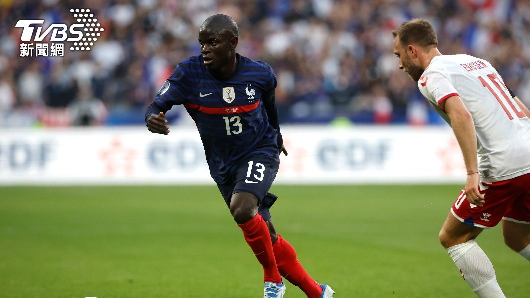 N’Golo Kanté不論在切爾西、法國國家隊都是球隊防禦體系核心，也是2018年法國奪冠關鍵，他預期也會是卡達世界盃法國主力。（圖／達志影像美聯社）