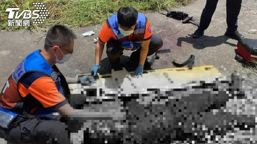 台南稍早傳出警員遭砍殺、割喉的駭人意外。（圖／TVBS）