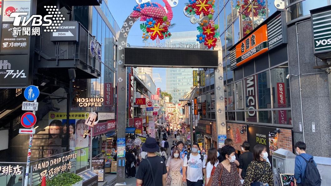 圖為東京市區街景。（圖／中央社）