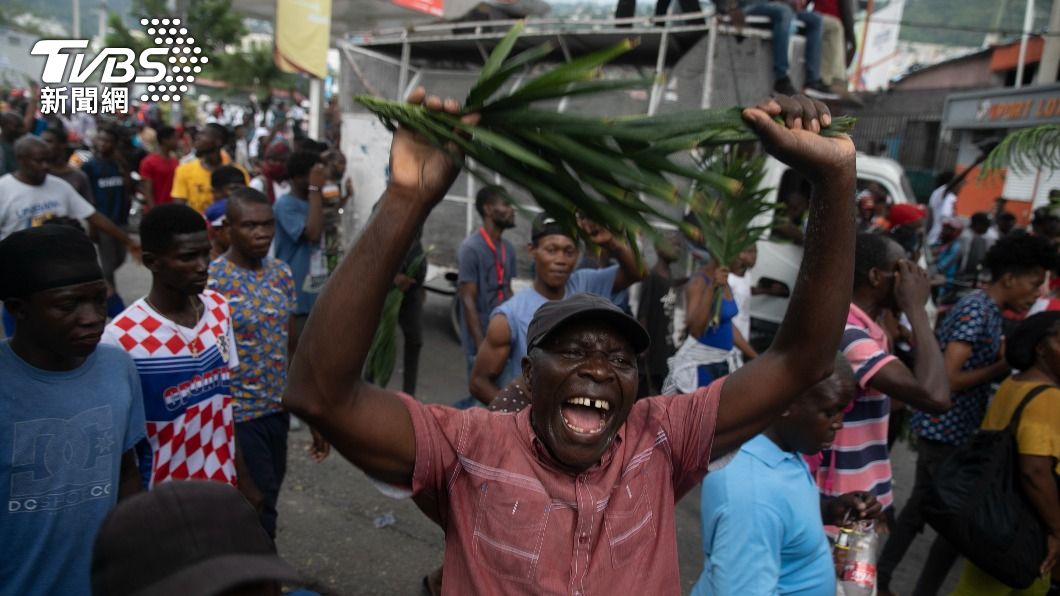 海地民眾集會示威。（圖／達志影像美聯社）