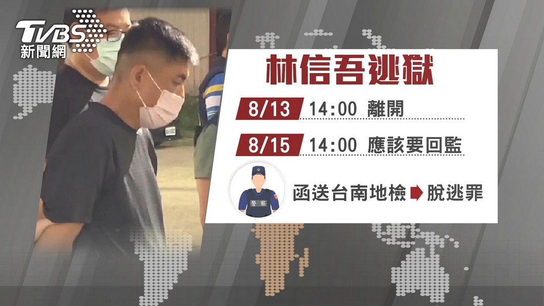 憲兵退伍後犯強盜案！ 林信吾逃獄一週殺警 彈簧刀藏草叢│TVBS新聞網