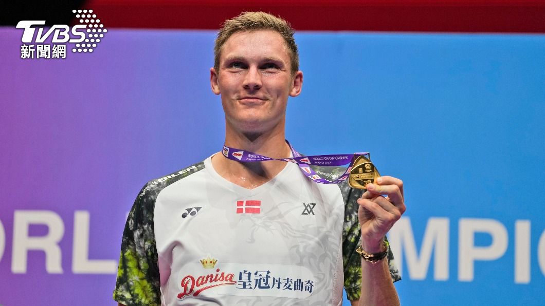 丹麥羽球好手安賽龍奪下第2次世錦賽冠軍。（圖／達志影像美聯社）