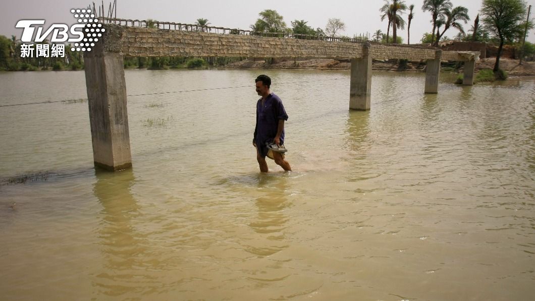 巴基斯坦雨季洪災肆虐。（圖／達志影像美聯社）