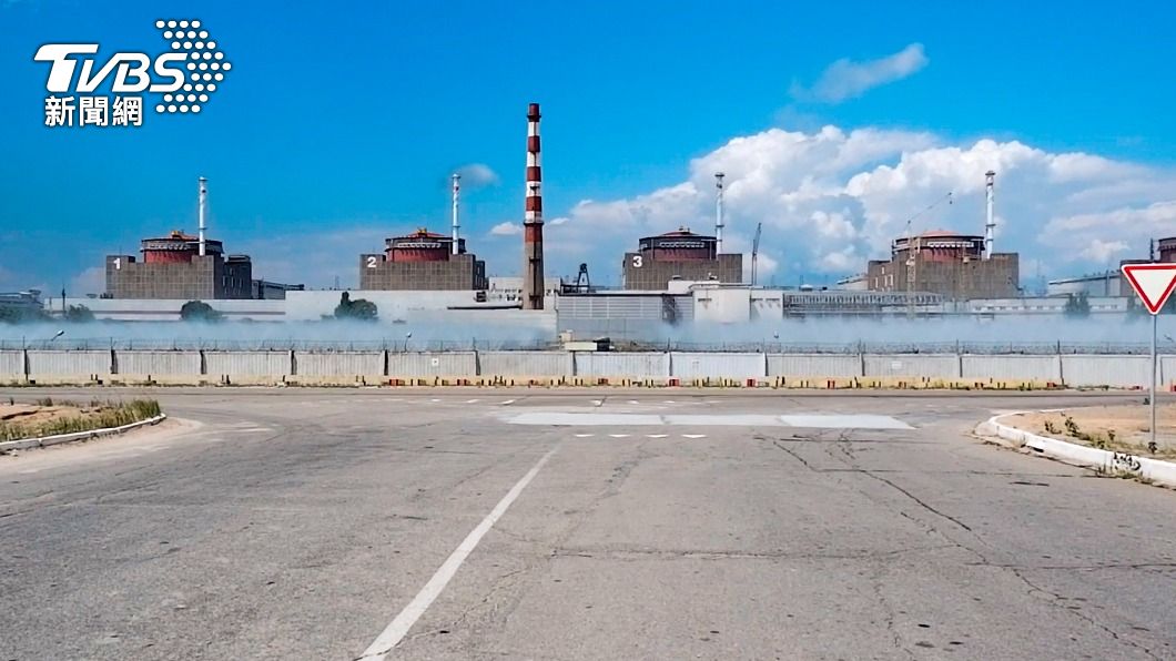 札波羅熱核電廠遭砲擊。（圖／達志影像美聯社）