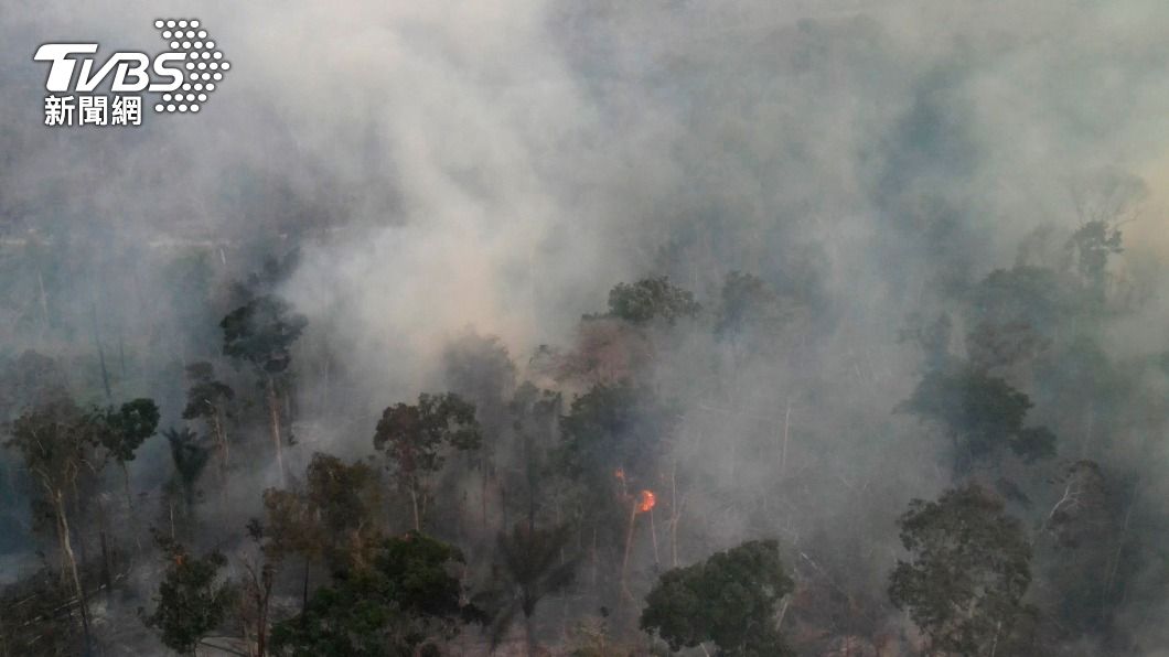 巴西亞馬遜森林今年8月發生超過3萬起火災。（圖／達志影像美聯社）
