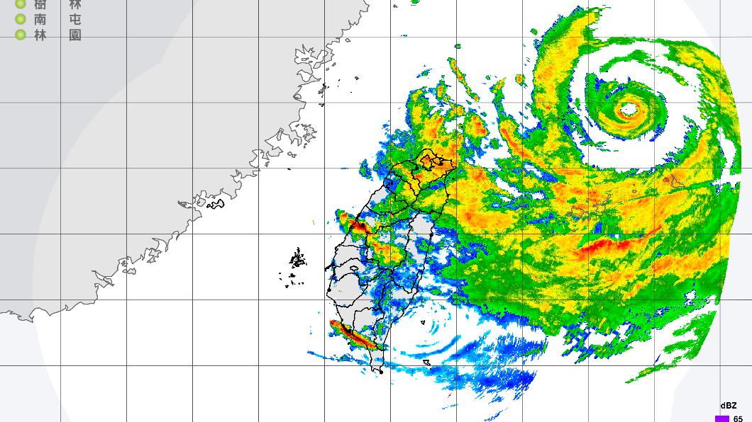 軒嵐諾帶來豐沛雨量。（圖／翻攝自中央氣象局官網）