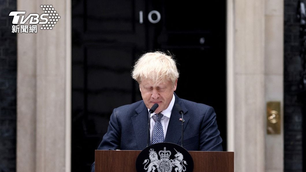 英國首相強生將卸任。（圖／達志影像路透社）
