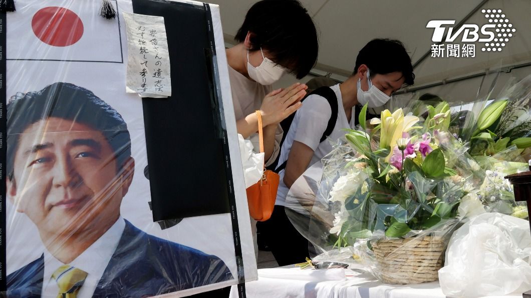 日本政府預計於27日為已故首相安倍晉三舉辦國葬。（圖／達志影像美聯社）
