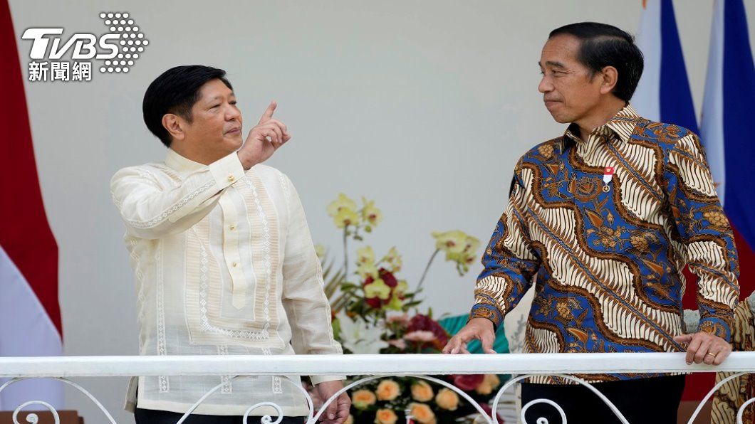 菲律賓總統小馬可仕出訪印尼。（照片來源：AP）