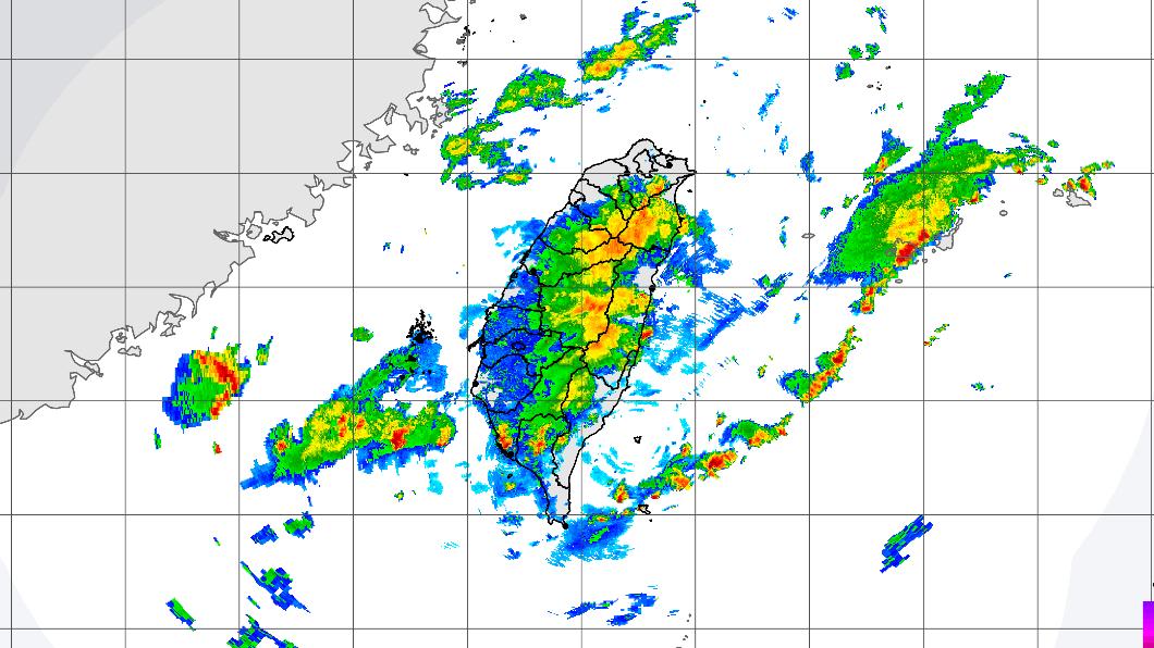 台灣仍受到東北風影響。（圖／中央氣象局）