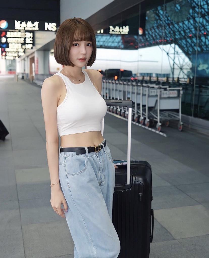 元元美胸撐爆上衣現身機場 遭問「去柬埔寨嗎?」她高EQ神回│TVBS新聞網