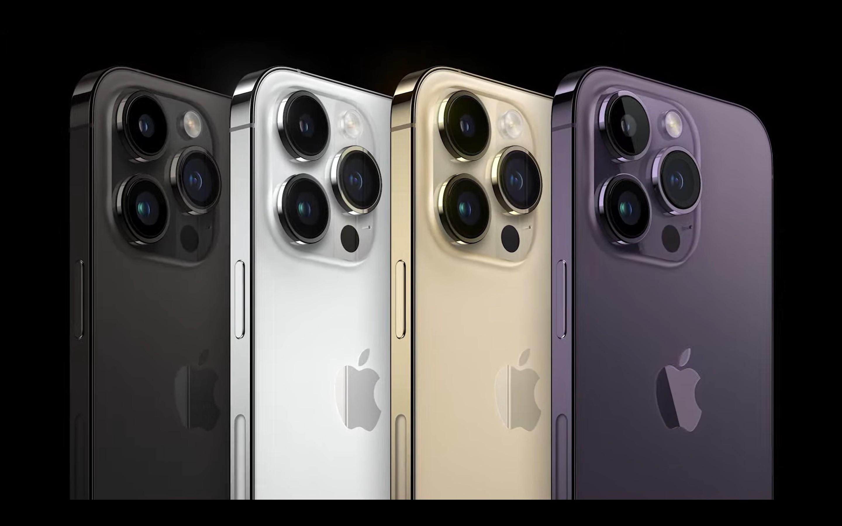 iPhone 14 Pro系列顏色。（圖／翻攝Apple Event）