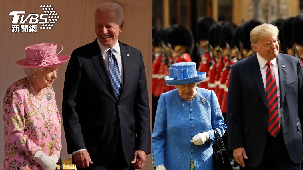 拜登與川普也都曾與英女王見面過。（圖／達志影像美聯社）