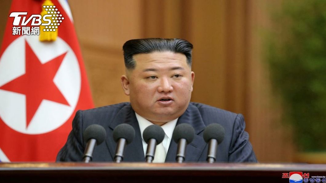 北韓領導人金正恩發表演說。（圖／路透社）