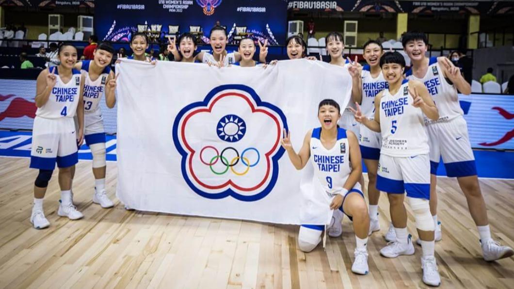 台灣U18女籃代表隊順利晉級4強。（圖／翻攝自FIBA）