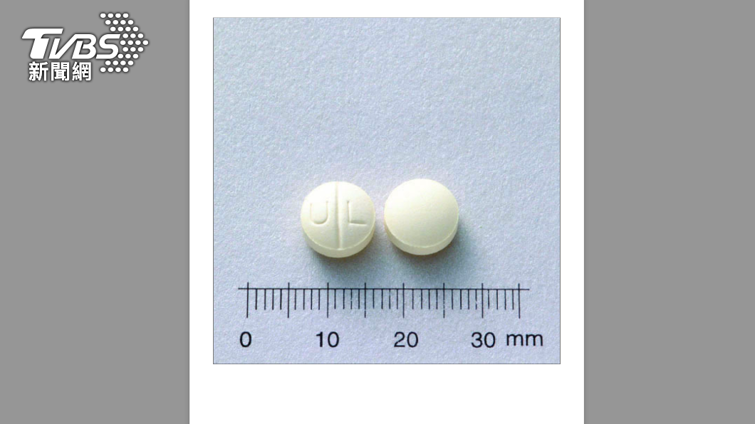 「＂優良＂胺非林錠100毫克 AMINOPHYLLINE TABLETS 100MG “U.L.”」。（圖／食藥署提供）