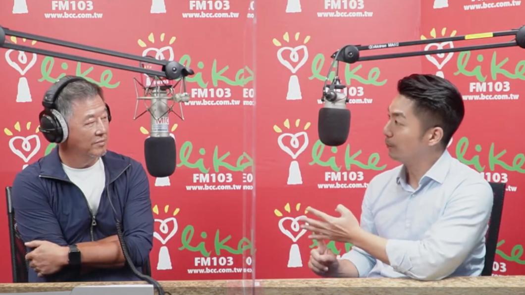 台北市長參選人蔣萬安接受廣播節目專訪。（圖／翻攝中廣Youtube）