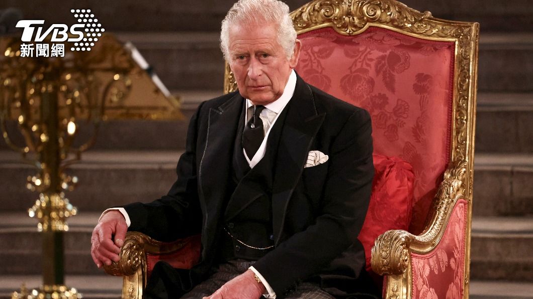 查爾斯三世繼任為新的英國國王。（圖／達志影像美聯社）