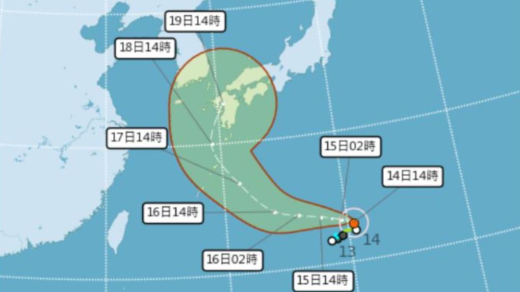 今年第14號颱風南瑪都，已是第4次被使用的颱風名稱。（圖／翻攝自中央氣象局）