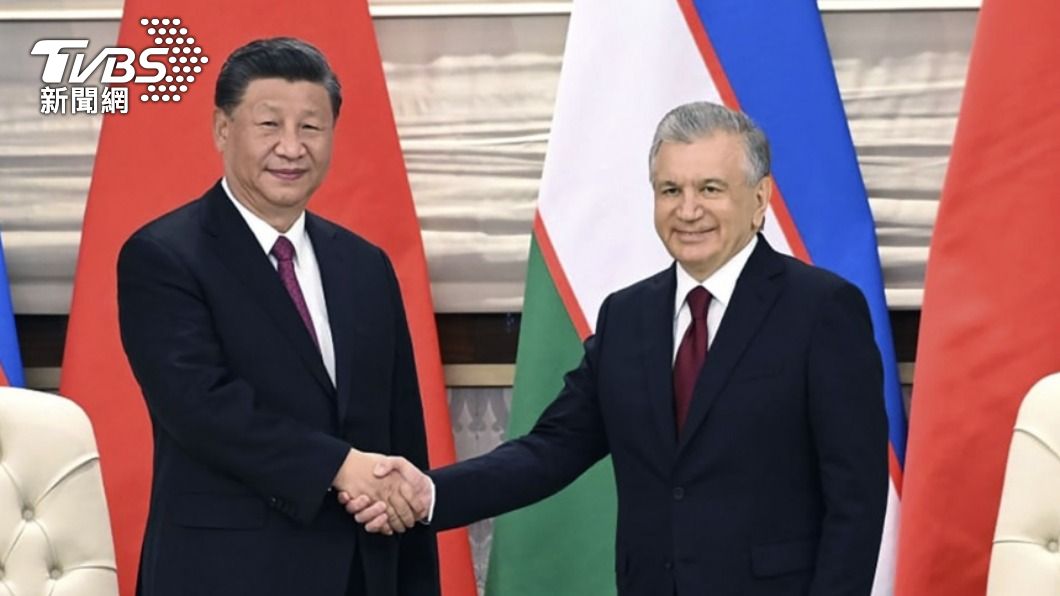 中國國家主席習近平訪問烏茲別克。（圖／達志影像美聯社）