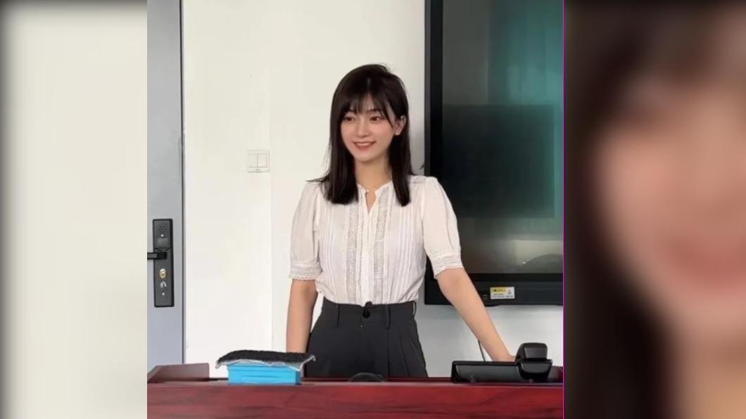 大陸27歲美女教授廖琳，因為被警衛誤認學生在網路爆紅。（圖/翻攝自澎湃新聞）