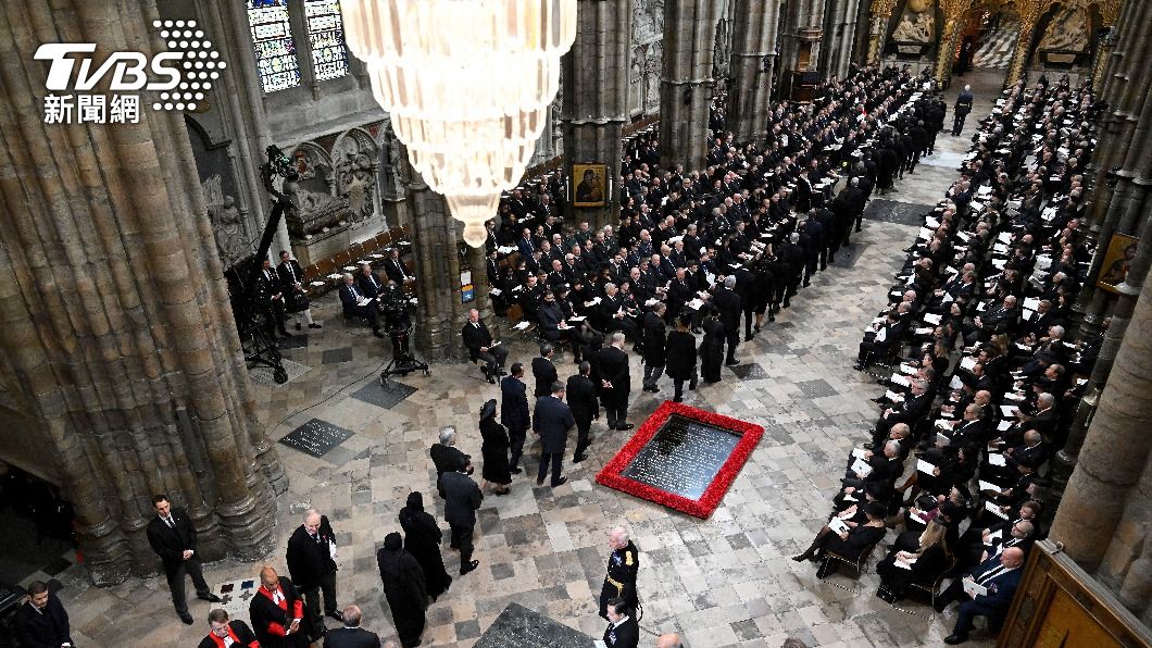 英國女王伊麗莎白二世國葬，將於倫敦西敏寺舉行。（圖／達志影像美聯社）