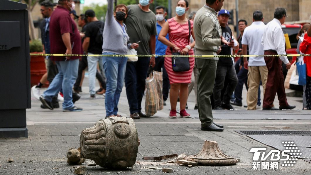 墨西哥再次在9月19日發生強震，目前已知有一人喪命。（圖/達志影像路透社）