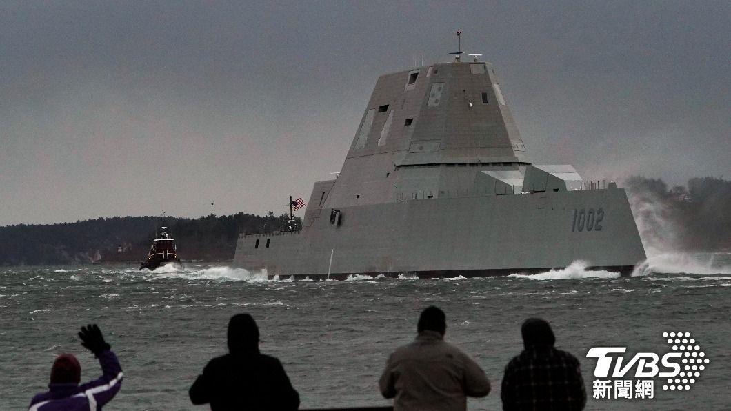 美軍新一代匿蹤驅逐艦朱瓦特號即將進駐關島。（圖/達志影像美聯社）