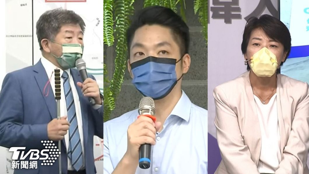 台北市長參選人陳時中、蔣萬安、黃珊珊。（圖／TVBS資料畫面）