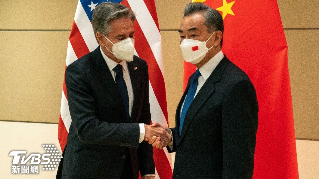 大陸外長王毅在紐約與美國國務卿布林肯會面。（圖/達志影像美聯社） 晤布林肯　王毅：台灣是大陸最核心利益「美不應插手」