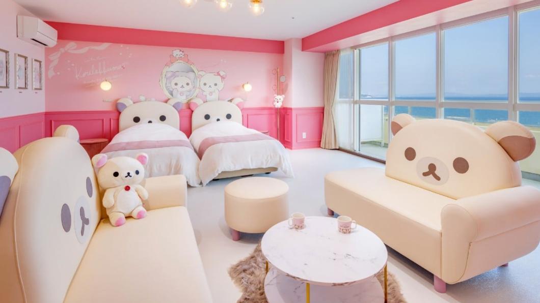 三浦飯店與拉拉熊聯名推出主題房型。（圖／翻攝自三浦飯店臉書）
