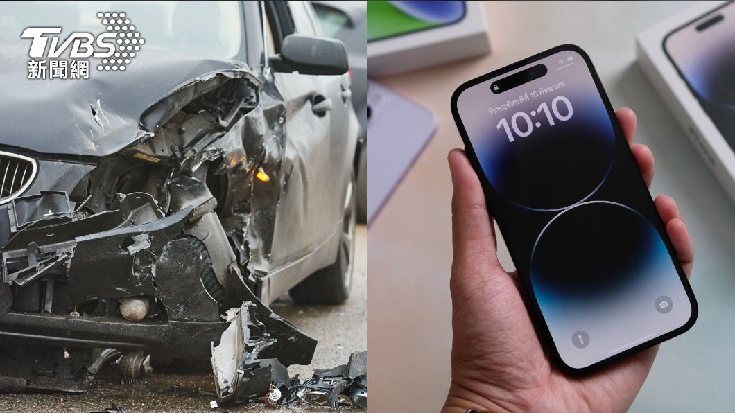 iPhone14系列手機首創「車禍偵測功能」。（圖／shutterstock達志影像）