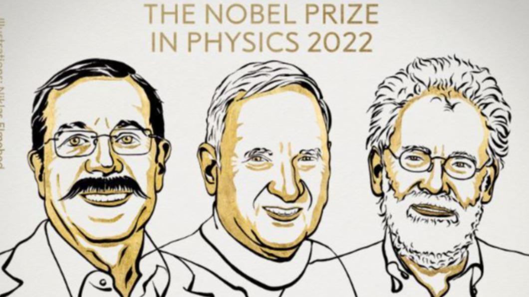 2022年諾貝爾物理學獎今日揭曉。（圖／翻攝自諾貝爾獎推特）