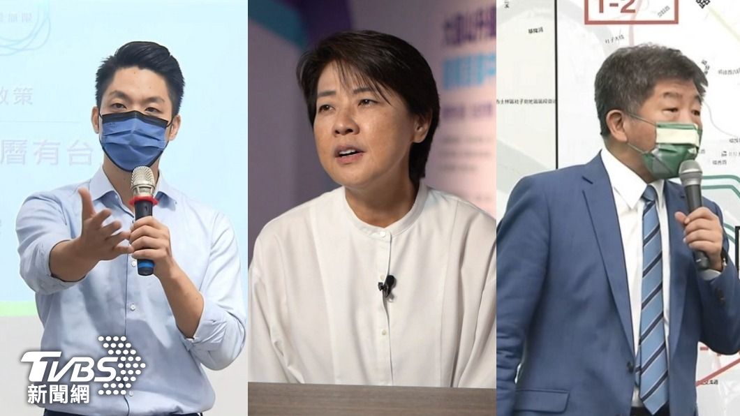 台北市長參選人蔣萬安、黃珊珊、陳時中。（圖／TVBS資料畫面）