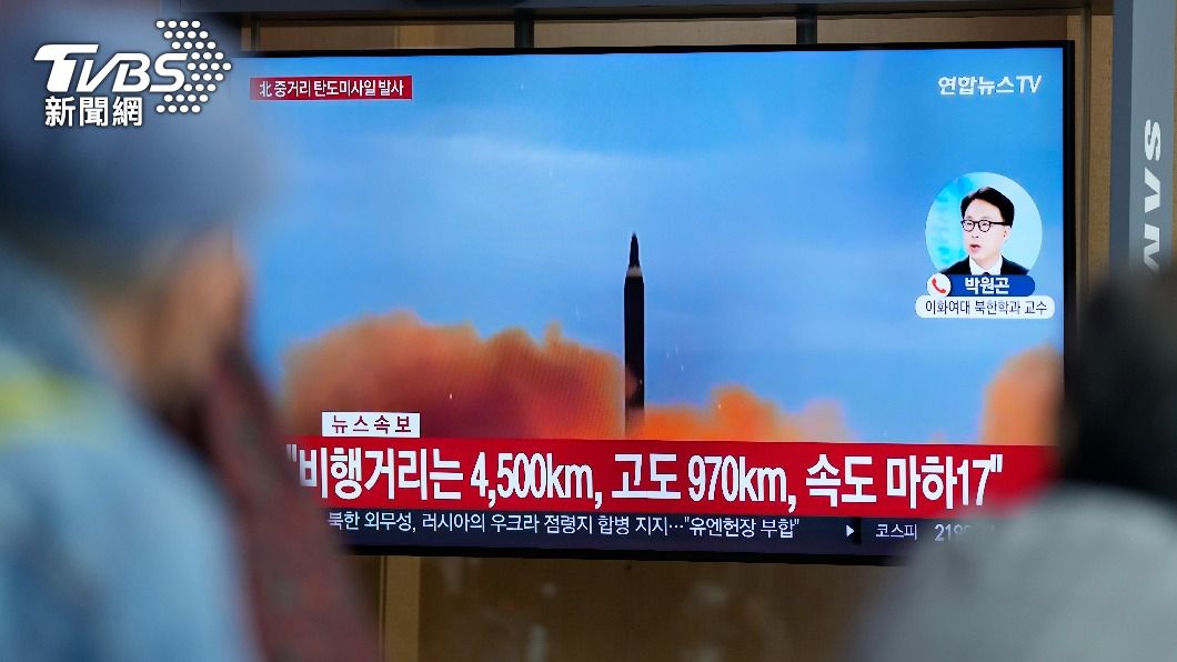 北韓9日凌晨再度發射飛彈。（示意圖／達志影像美聯社）
