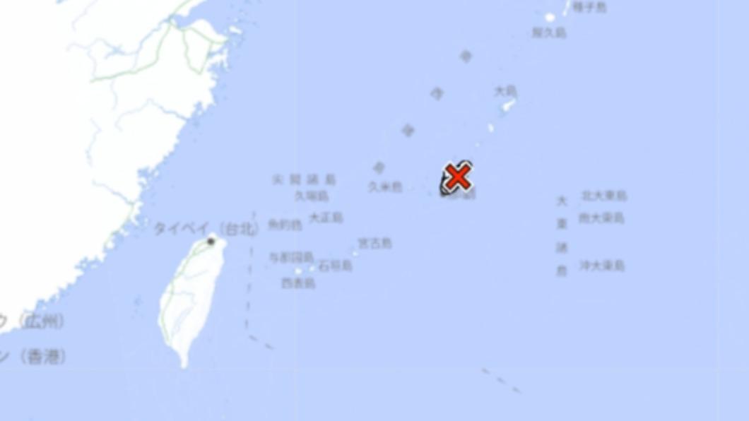 日本沖繩規模4.1地震。(圖/ 翻攝 日本氣象廳 網站)