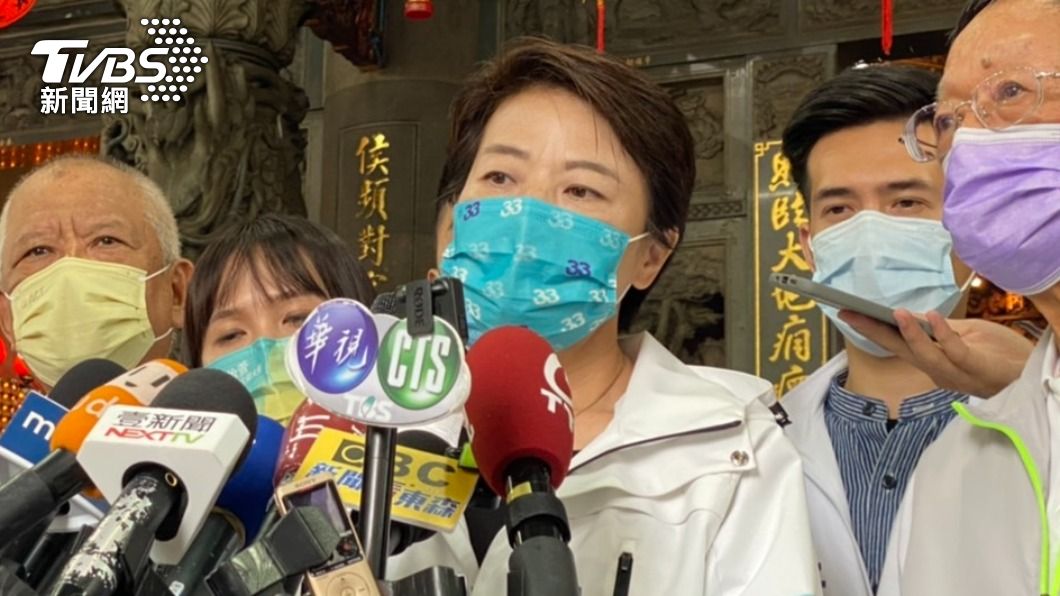 無黨籍台北市長參選人黃珊珊對於對手陳時中的無奈不以為然。（圖／TVBS）