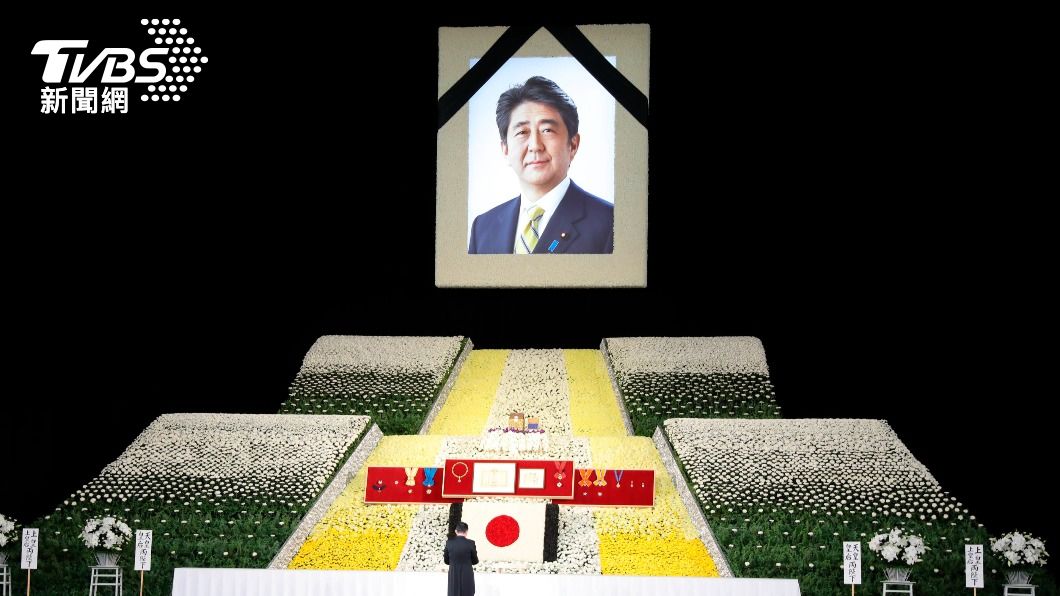 日本政府9月底舉辦已故首相安倍晉三國葬。（圖／達志影像美聯社）