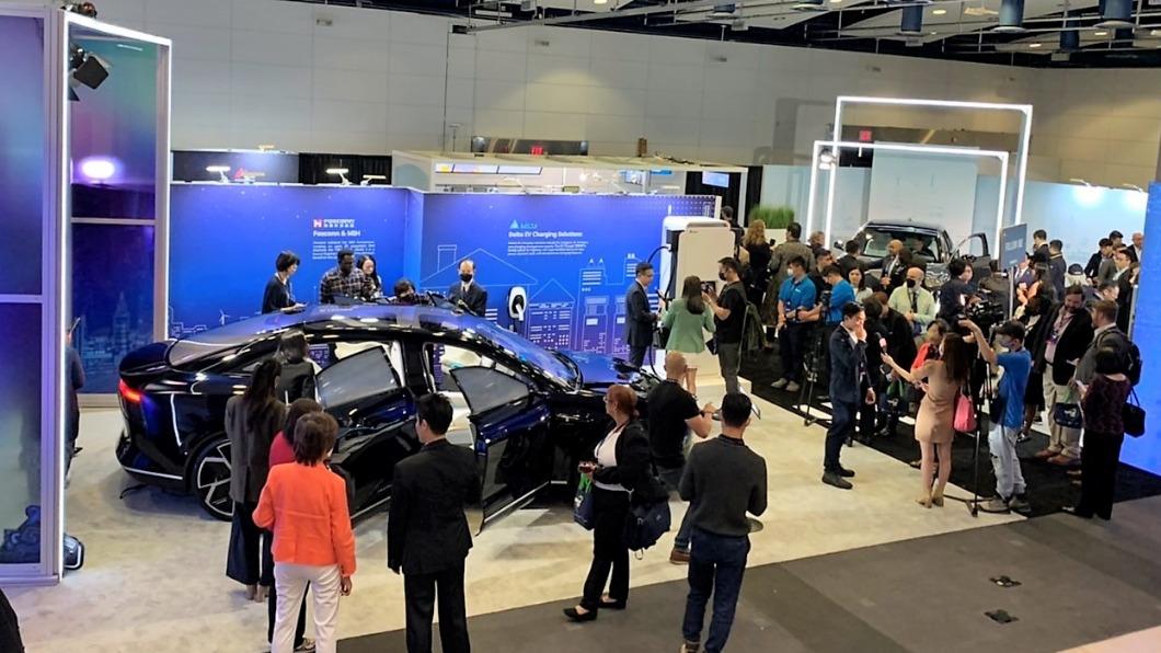 智慧車輛館吸引重要買主GM、Ford、Rivian等大廠參訪，開啟台美未來電動車產業合作機會。（圖／貿協提供）