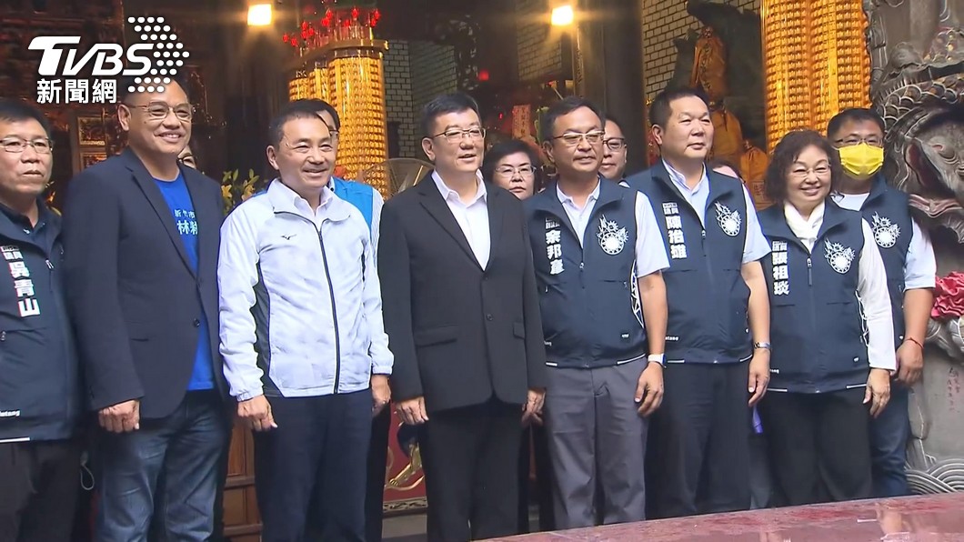 新北市長候友宜昨（16日）到新竹市，替國民黨候選人林耕仁站台。（圖/TVBS）