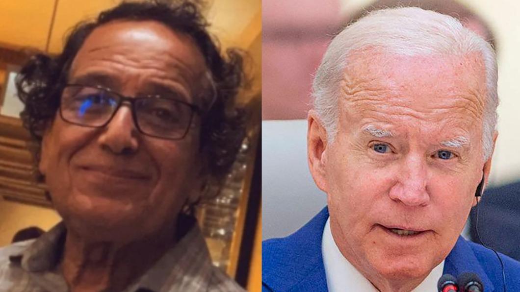 美國72歲公民阿馬迪（Saad Ibrahim Almadi）在沙國被逮後，美國總統拜登（Joe Biden）挨批在救援行動上毫無作為。（圖左／翻攝自《紐約郵報》，圖右／達志影像路透社）