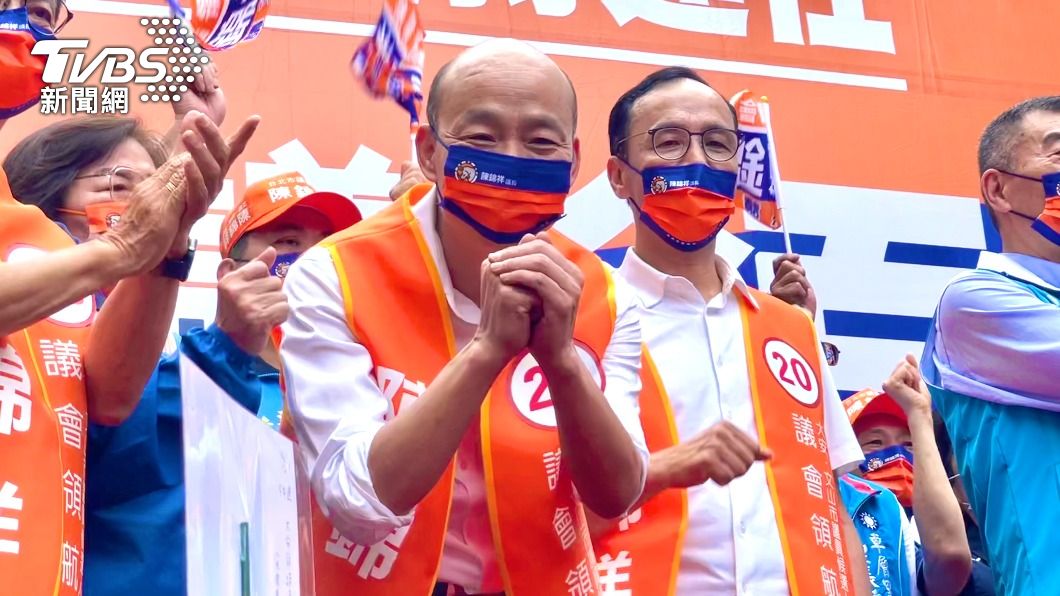 韓國瑜久違在台北市有公開活動，一現身再度颳起「韓流」。（圖／TVBS）