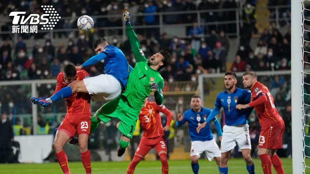 義大利不敵北馬其頓無緣世界盃。（圖／達志影像美聯社）