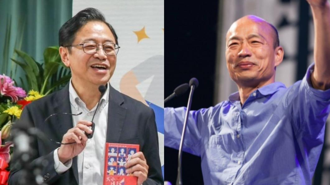 前高雄市長韓國瑜（右）本週末將與桃園長參選人張善政（左）合體。（圖／張善政競辦提供、韓國瑜臉書）
