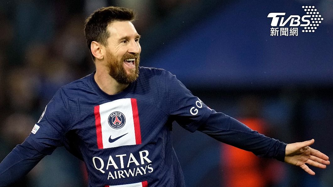 巴黎聖日爾曼王牌球星「小獅王」梅西（Lionel Messi），今（26）日演出單場演出2進球、2助攻，帶隊擊敗以色列海法馬卡比。（圖／達志影像美聯社）